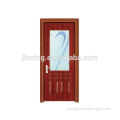 Cheap glass design melamine wood door